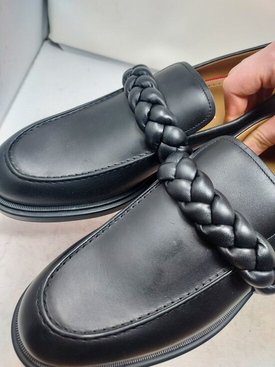 Christian Louboutin MENS Black Leather Braid Urbino Loafer main image 10
